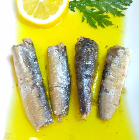 Precio barato Sardinas enlatadas en aceite vegetal 125 g de fábrica